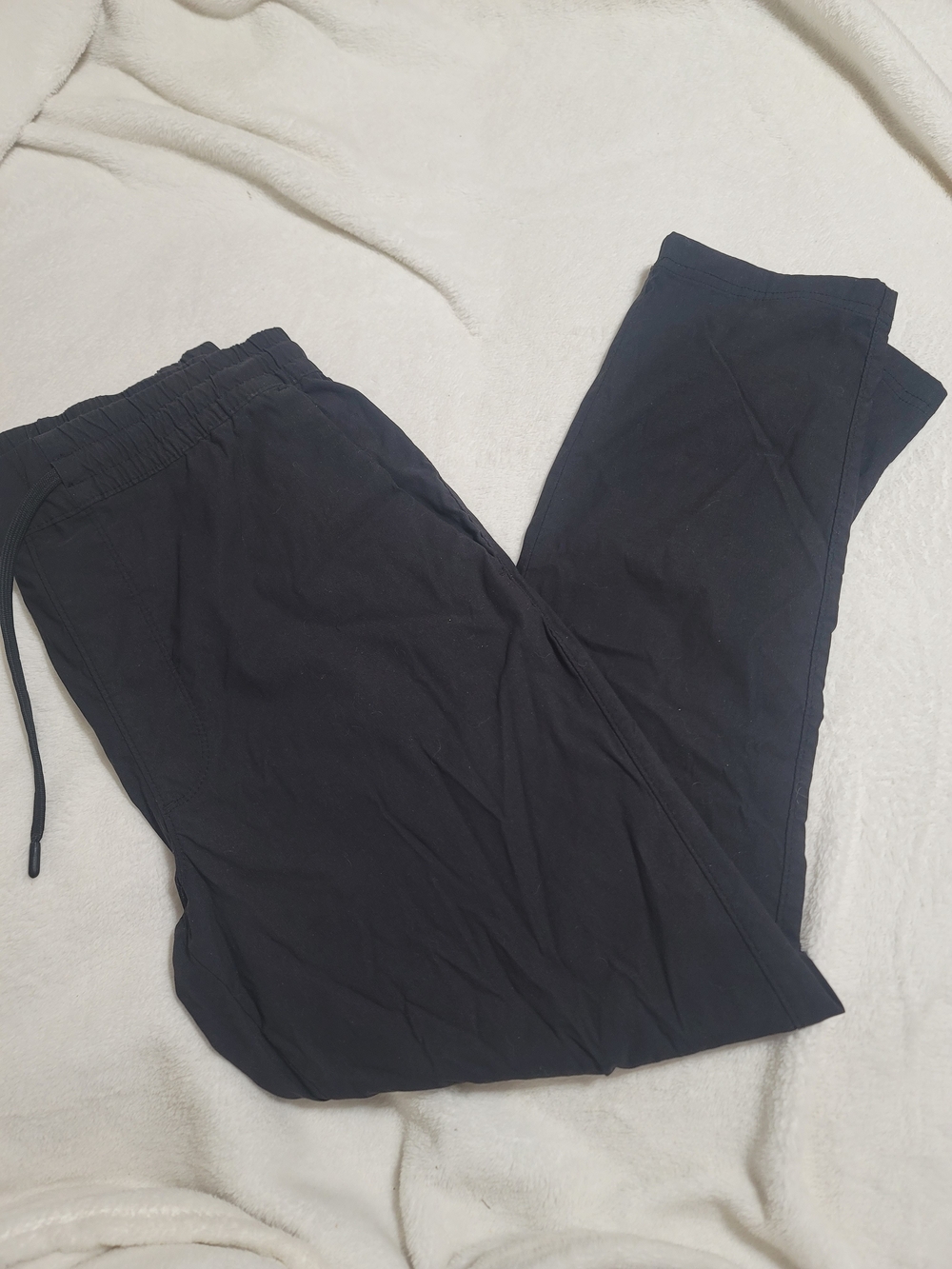 STYLUS Men's Black Drawstring Knit Chinos Sz Large